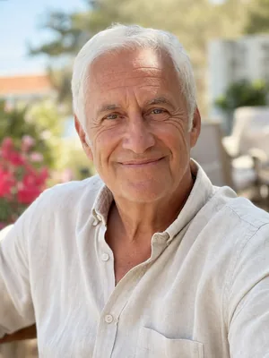 Homme célibataire senior