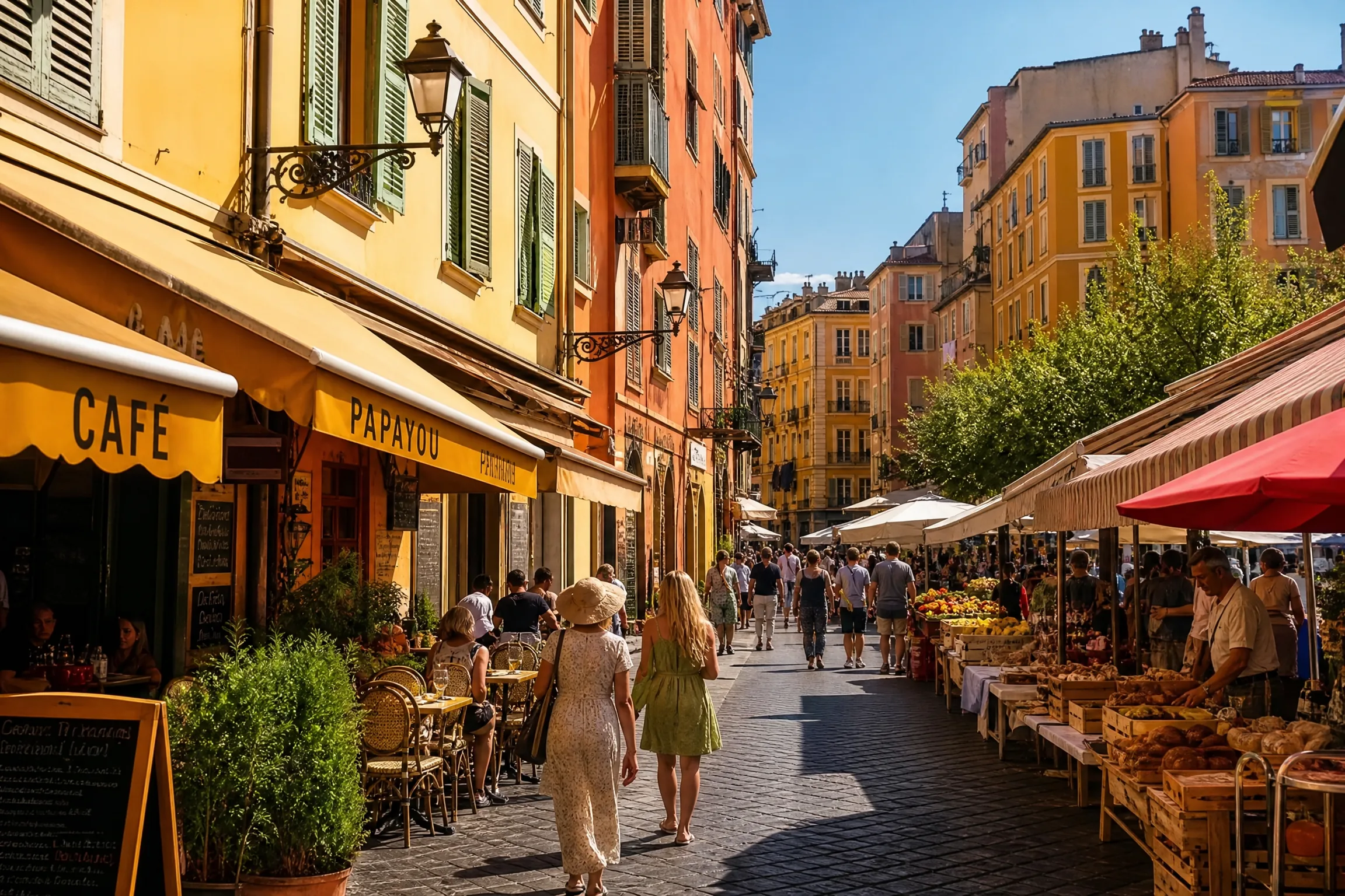 Vieux-Nice, quartier coloré pour une rencontre senior